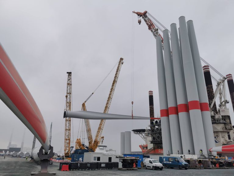 Brittany wind farm turbine installation complete